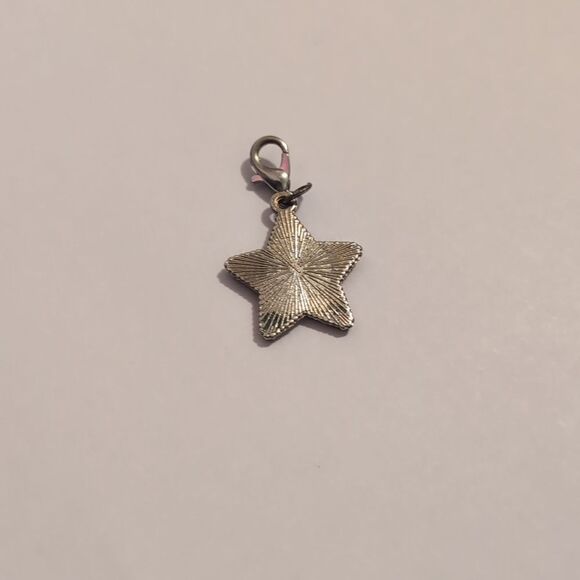 Silver‎ Two Tone Star with Moon Bracelet Charm - Picture 4 of 4